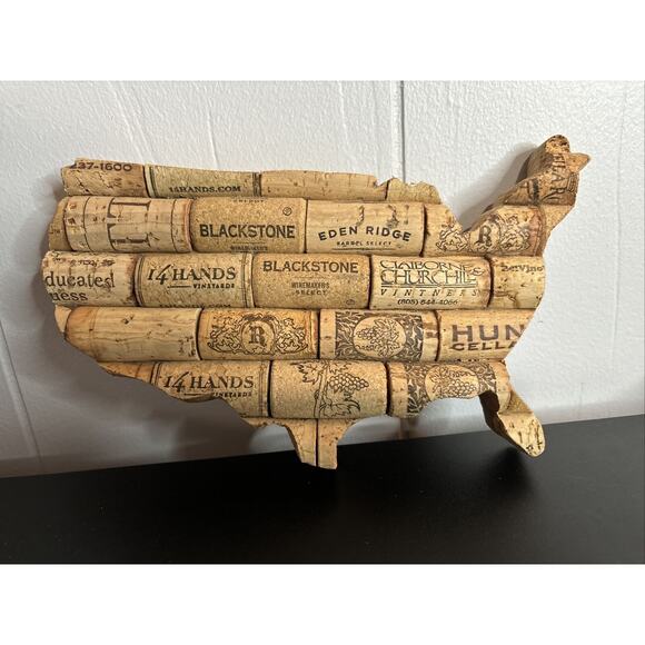 United States Cork Art Trivet Hot Plate - Picture 6 of 8